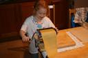 Rebekah making pasta